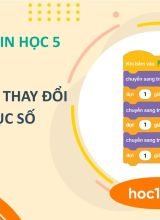 Tạo hoạt hình thay đổi trang phục số - Tin học 5  -  Hoc10